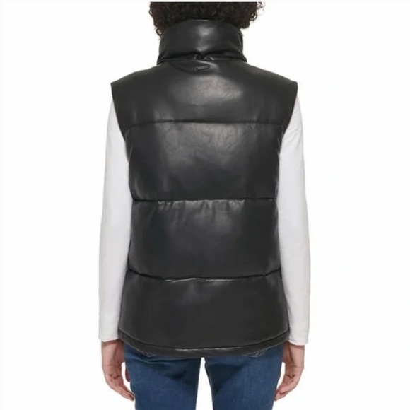 🎈SALE Marc New York Faux Leather Puffer Vest Size XL or XXL NEW - Picture 6 of 7